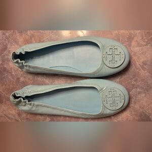 Tory Burch Light Blue Ballet Flats